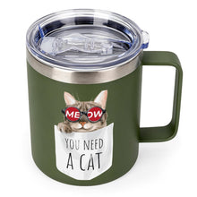 Lade das Bild in den Galerie-Viewer, Personalisierte Edelstahl-Tasse 355ml mit doppelseitigem Druck
