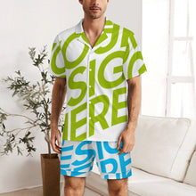 Lade das Bild in den Galerie-Viewer, Einzelbilddruck Herren Kurzärmliges Pyjama 2-tgl. Set LM135 mit Foto selbst gestalten und bedrucken

