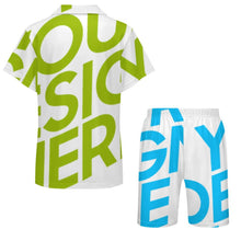 Lade das Bild in den Galerie-Viewer, Einzelbild-Design Kinder mit kubanischem Kragen Pyjama Set LM131 mit Foto Design Motiv Text selbst gestalten und bedrucken (Simple Design)
