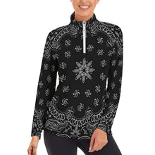 Lade das Bild in den Galerie-Viewer, Damen Lycra Funktionsshirt Langarm | 1/4 Zip &amp; Kompression
