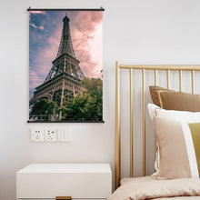 Lade das Bild in den Galerie-Viewer, Leinwand-Rollbild personalisieren | Poster mit Holzleiste
