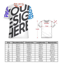 Lade das Bild in den Galerie-Viewer, Multi-Image-Design Damen / Herren T-Shirt mit Volldruck NT mit Foto Design Motiv Text selbst gestalten und bedrucken (Simple Design) (Sonderangebot)
