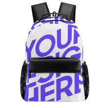 Lade das Bild in den Galerie-Viewer, Lässiger Taschen Rucksack Schultasche Schulrucksack XB0604193 mit Fotos Muster Text Logo selbst gestalten und bedrucken
