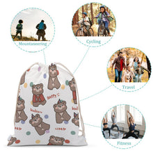 Lade das Bild in den Galerie-Viewer, Turnbeutel Canvas bedrucken | Kordelzug Rucksack Baumwolle | 2 Größen
