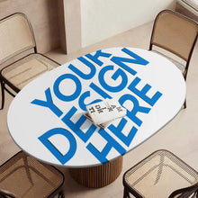 Lade das Bild in den Galerie-Viewer, Ovale Tischdecke Wachstuch JJ05191097 mit Foto Design Motiv Text selbst gestalten und bedrucken
