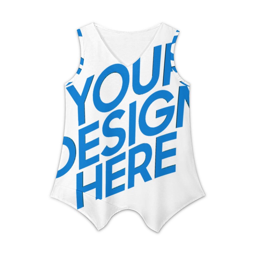 Damen / Frauen  Weste aus Leinenimitat mit V-Ausschnitt BBX mit Foto Design Motiv Text selbst gestalten und bedrucken (Simple Design)