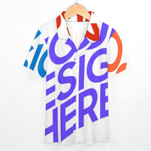 Lade das Bild in den Galerie-Viewer, Voll Druck Reiner Baumwolle Kinder Kurzarm T-Shirt mit kubanischem Kragen SDS012 mit Foto Design Motiv Text selbst gestalten und bedrucken

