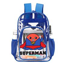 Lade das Bild in den Galerie-Viewer, Transparenter Rucksack mit Netzfach – individuell bedruckbar mit eigenem Motiv
