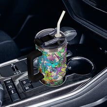 Lade das Bild in den Galerie-Viewer, Personalisierter 40oz Auto-Thermobecher aus Edelstahl mit Trinkhalm
