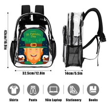 Lade das Bild in den Galerie-Viewer, Personalisierter transparenter Rucksack mit Mesh-Seitentaschen

