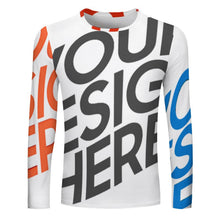 Lade das Bild in den Galerie-Viewer, Voll Druck Reiner Baumwolle Herren / Männer Langarmshirt T-shirt EL mit Fotos Muster Text Logo selbst gestalten und bedrucken
