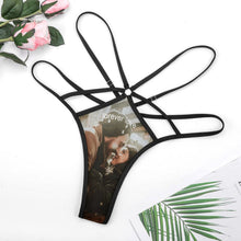 Lade das Bild in den Galerie-Viewer, Personalisierter Tanga String | Transparenter Mesh &amp; Foto-Druck | Sexy &amp; Nahtlos
