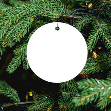 Lade das Bild in den Galerie-Viewer, Dein Moment in Keramik | Runder Anhänger für Weihnachten mit Bild
