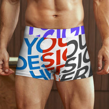 Lade das Bild in den Galerie-Viewer, Multi-Image-Druck Herren Unterhose / Männer Boxershort mit Eisseide und Taille SDS025 mit Fotos Muster Text Logo selbst gestalten und bedrucken
