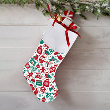 Lade das Bild in den Galerie-Viewer, Personalisierter Nikolausstrumpf | Einzigartigen Weihnachtssocke mit Foto
