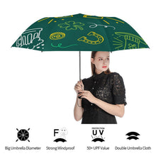 Lade das Bild in den Galerie-Viewer, Personalisierter Golf-Faltschirm mit UV-Schutz und Wunschdruck
