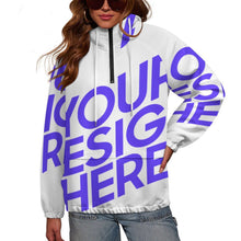 Lade das Bild in den Galerie-Viewer, Einzelbild-Design Damen / Frauen Doppelschicht Hoodie mit Taschen (mit Futter) MWL683 mit Foto Design Motiv Text selbst gestalten und bedrucken
