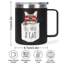Lade das Bild in den Galerie-Viewer, Personalisierte Edelstahl-Tasse 355ml mit doppelseitigem Druck
