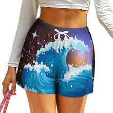 Lade das Bild in den Galerie-Viewer, Damen Sportshorts mit hohem Bund | High Waist Shorts selbst gestalten
