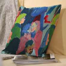 Lade das Bild in den Galerie-Viewer, Leinen Kissenbezug Personalisiert | 45x45 cm Atmungsaktiv | Custom Linen Pillow
