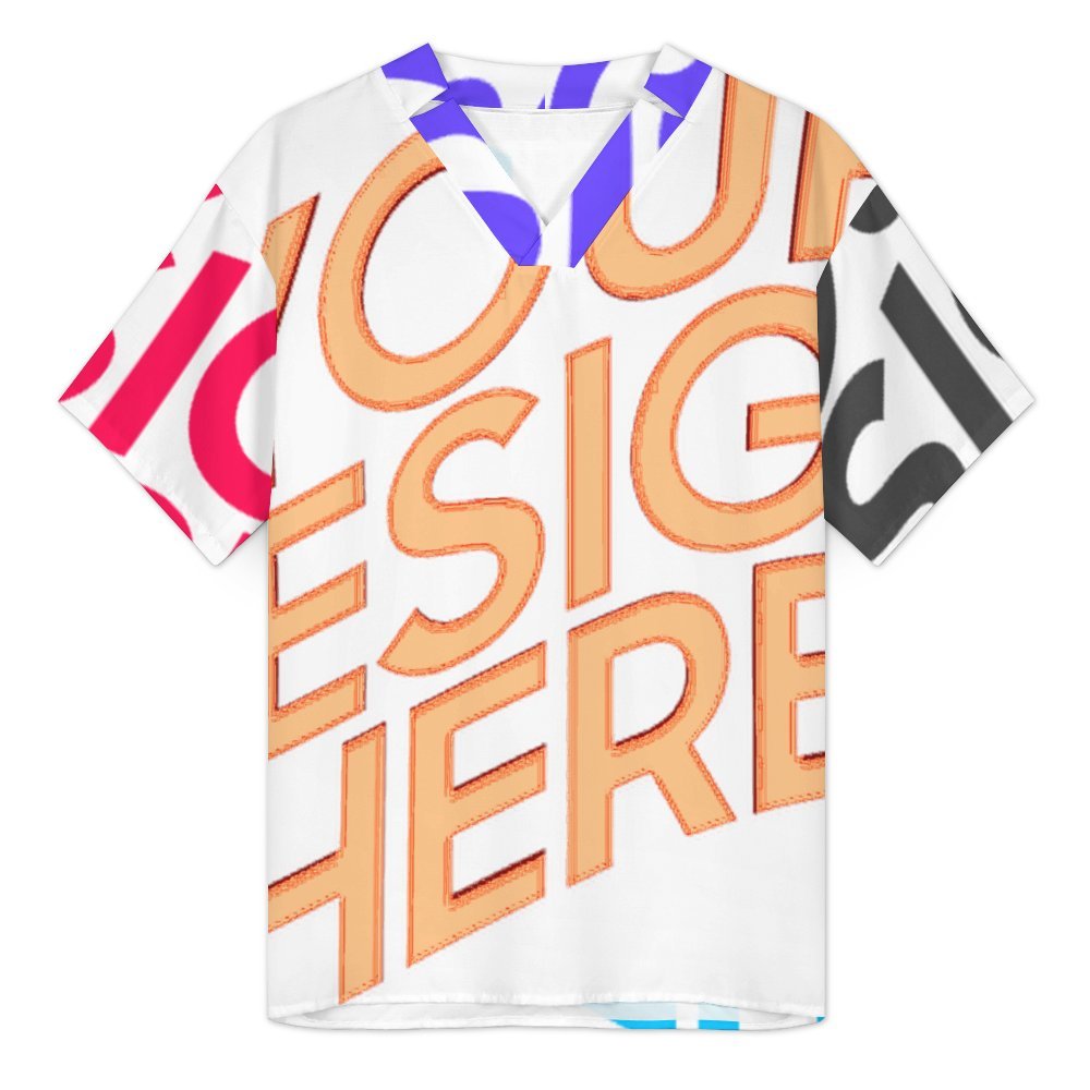 Multi-Image-Design Herren / Männer T-Shirt mit V-Ausschnitt J20T mit Foto Design Motiv Text selbst gestalten und bedrucken (Simple Design)