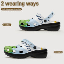 Lade das Bild in den Galerie-Viewer, Personalisierte High-Heel-Clogs mit individuellem Aufdruck
