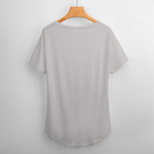 Lade das Bild in den Galerie-Viewer, Personalisierbares Oversized V-Ausschnitt T-Shirt für Damen - Lockerer Schnitt
