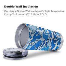 Lade das Bild in den Galerie-Viewer, Thermobecher Auto 20oz mit Strohhalm | Edelstahl Becher personalisiert
