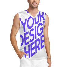 Lade das Bild in den Galerie-Viewer, Einzelbild-Design Herren / Männer Basketball Weste mit V-Ausschnitt TK mit Foto Design Motiv Text selbst gestalten und bedrucken
