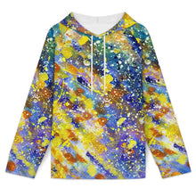 Lade das Bild in den Galerie-Viewer, Hoodie with Raglan Sleeves Colorful Splash Ink
