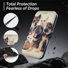 Lade das Bild in den Galerie-Viewer, Personalisiertes iPhone 17 Leder Flip-Case mit Kartenfach und Lanyard
