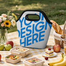 Lade das Bild in den Galerie-Viewer, Einzelbilddruck Tragbare Lunchtasche mit Fotos Muster Text Logo selbst gestalten und bedrucken
