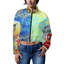 Lade das Bild in den Galerie-Viewer, Multi-Image-Druck Damen / Frauen Fleece Hoodie kurze Jacke MWL476 mit Fotos Muster Text Logo selbst gestalten und bedrucken

