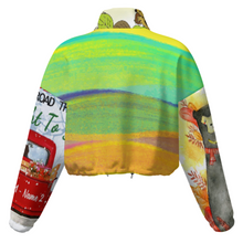 Lade das Bild in den Galerie-Viewer, Multi-Image-Druck Damen / Frauen Fleece Hoodie kurze Jacke MWL476 mit Fotos Muster Text Logo selbst gestalten und bedrucken
