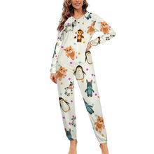 Lade das Bild in den Galerie-Viewer, Jumpsuit Damen personalisieren | Kuscheliger Onesie mit Foto bedrucken
