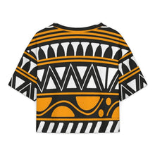 Lade das Bild in den Galerie-Viewer, Short V-neck Top African Pattern
