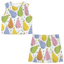 Lade das Bild in den Galerie-Viewer, Damen Lounge-Set in Leinenoptik mit Shorts und Taschen – Zweiteiliger Sommer-Schlafanzug personalisierbar
