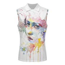 Lade das Bild in den Galerie-Viewer, Damen Polo-Shirt ärmellos | personalisieren &amp; bedrucken
