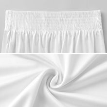 Lade das Bild in den Galerie-Viewer, Damen elastischer High-Waist Rock mit Raffung aus atmungsaktivem Milk Silk und individueller Bedruckung
