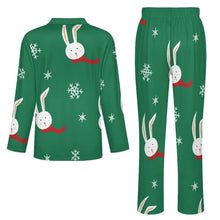 Lade das Bild in den Galerie-Viewer, Herren Pyjama Set personalisieren | Schlafanzug V-Ausschnitt &amp; Foto
