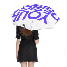 Lade das Bild in den Galerie-Viewer, Y01 Faltbarer Regenschirm 3-Falt Automatikschirm / Taschenschirm (Innenseite schwarz geklebt/Außenseite bedruckt) mit Fotos Muster Text Logo selbst gestalten und bedrucken
