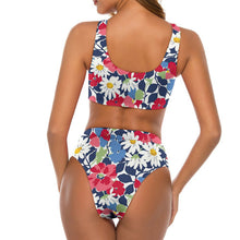 Lade das Bild in den Galerie-Viewer, Personalisierbarer High-Waist Bikini mit Schleife – Figurschmeichelnder Zweiteiler
