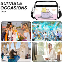 Lade das Bild in den Galerie-Viewer, Transparente PVC-Umhängetasche mit UV-Druck – personalisierbar, One Size
