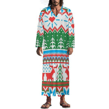 Lade das Bild in den Galerie-Viewer, Personalisierter Kaftan | Langes V-Ausschnitt Kleid selbst gestalten
