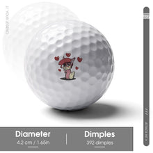 Lade das Bild in den Galerie-Viewer, Golfbälle Bedrucken | 2-Seitiger Druck | Logo &amp; Foto Golfball
