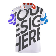Lade das Bild in den Galerie-Viewer, Multi-Image-Druck Sommer Ice Silk Polo T-Shirt Herren / Männer B612 mit Fotos Muster Text Logo selbst gestalten und bedrucken
