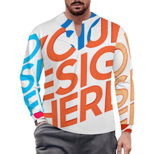 Lade das Bild in den Galerie-Viewer, Multi-Image-Design Herren / Männer Schnelltrocknendes T-Shirt aus Eisseide mit unregelmäßigem V-Ausschnitt MWL698 mit Foto Design Motiv Text selbst gestalten und bedrucken
