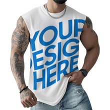 Lade das Bild in den Galerie-Viewer, Einzelbilddruck Männer / Herren Tanktop Ärmelloses T-Shirt A66K mit Fotos Muster Text Logo selbst gestalten und bedrucken
