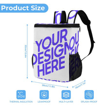 Lade das Bild in den Galerie-Viewer, Eisbeutel Taschen Rucksack Schultasche Schulrucksack 0536 mit Fotos Muster Text Logo selbst gestalten und bedrucken

