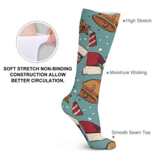 Lade das Bild in den Galerie-Viewer, Breathable Stockings Merry ChristmasSocken mit eigenem Foto bedrucken | Einzigartiges Fotogeschenk Style One Size
